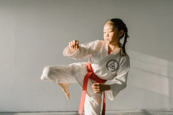 young taekwondo athlete